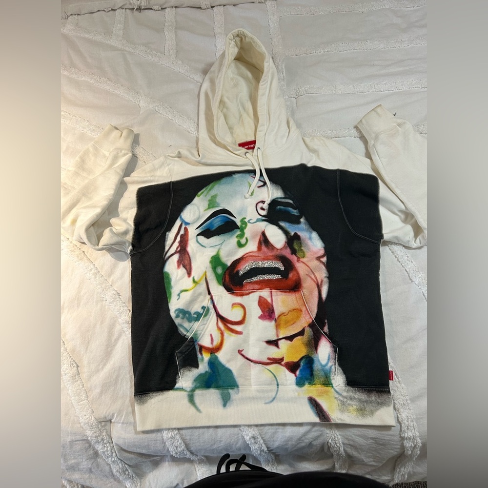 Supreme hoodie with teeth gems
